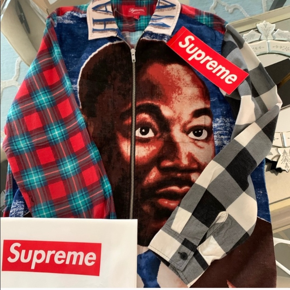 Supreme Brand NWOT MLK Flannel Zip-Up Size Large